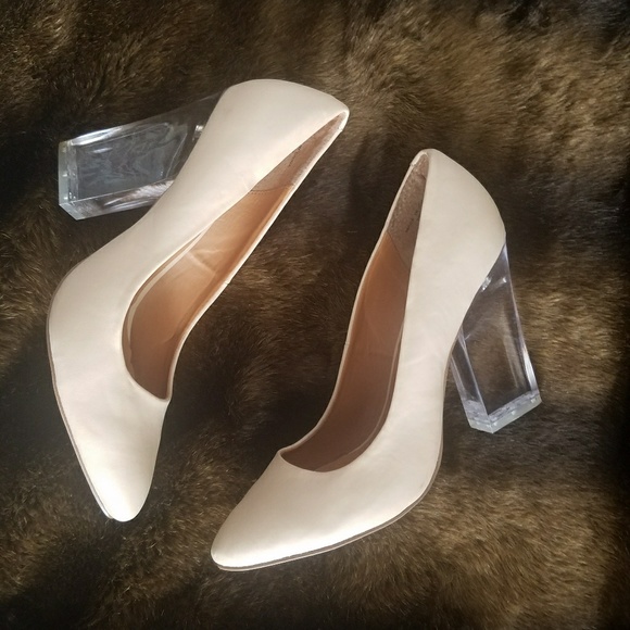 acrylic heel shoes